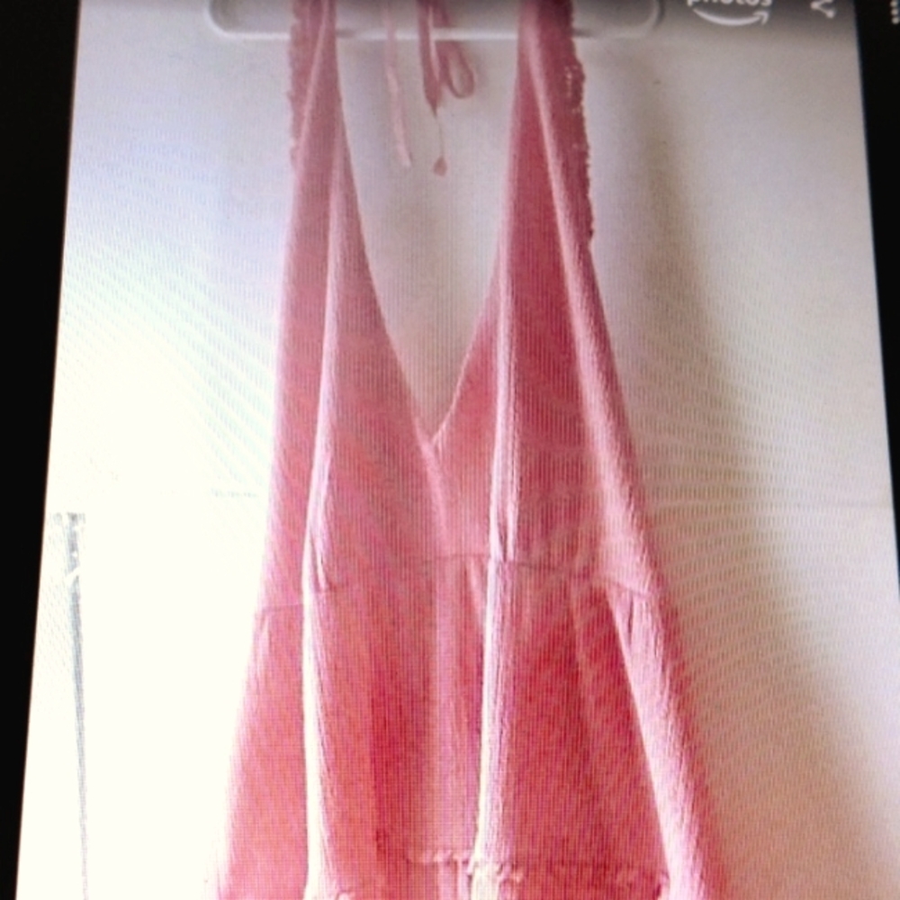 V Neck tied dress Melon color Size XXL $15.00